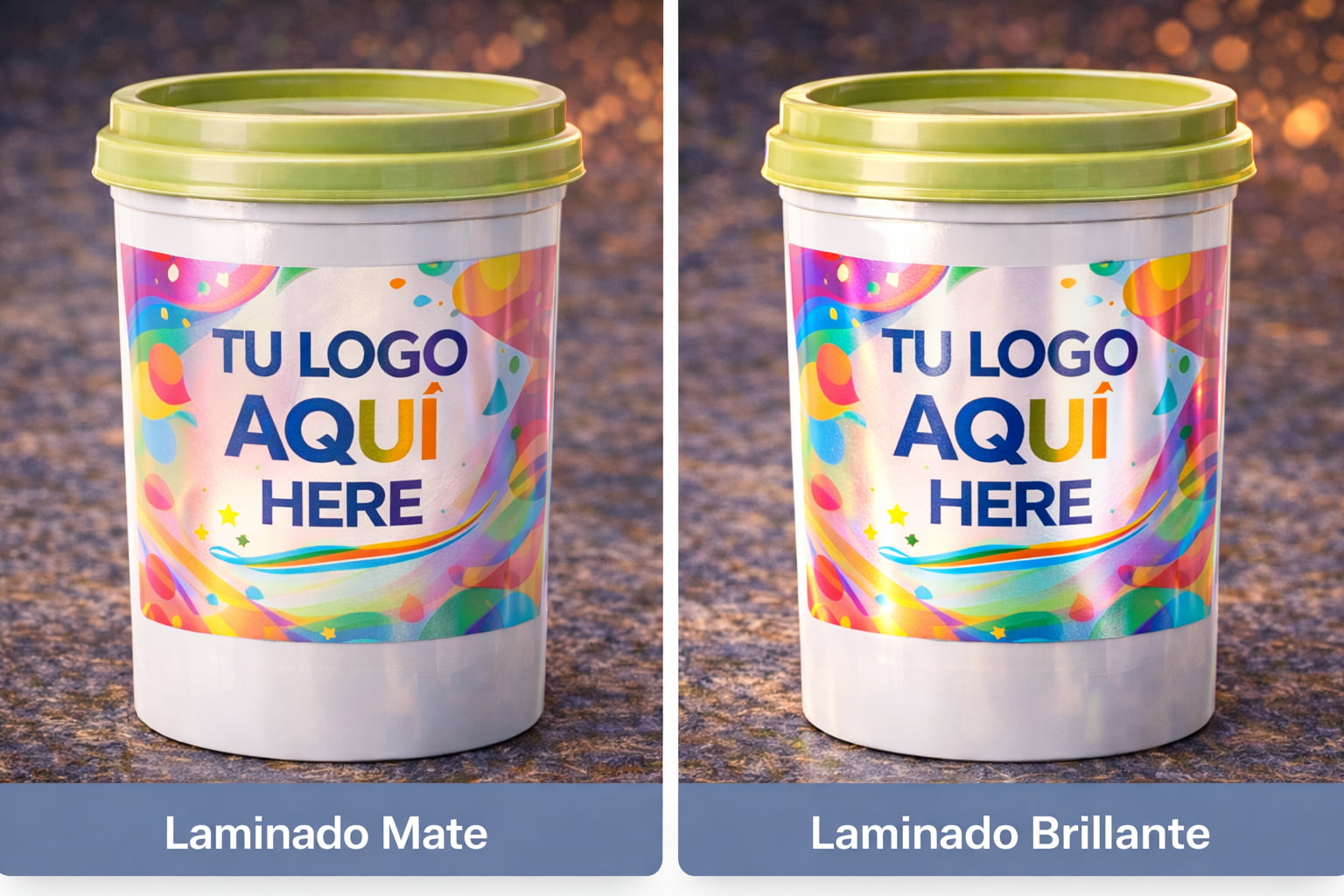 Laminado protector mate y brillante para etiquetas