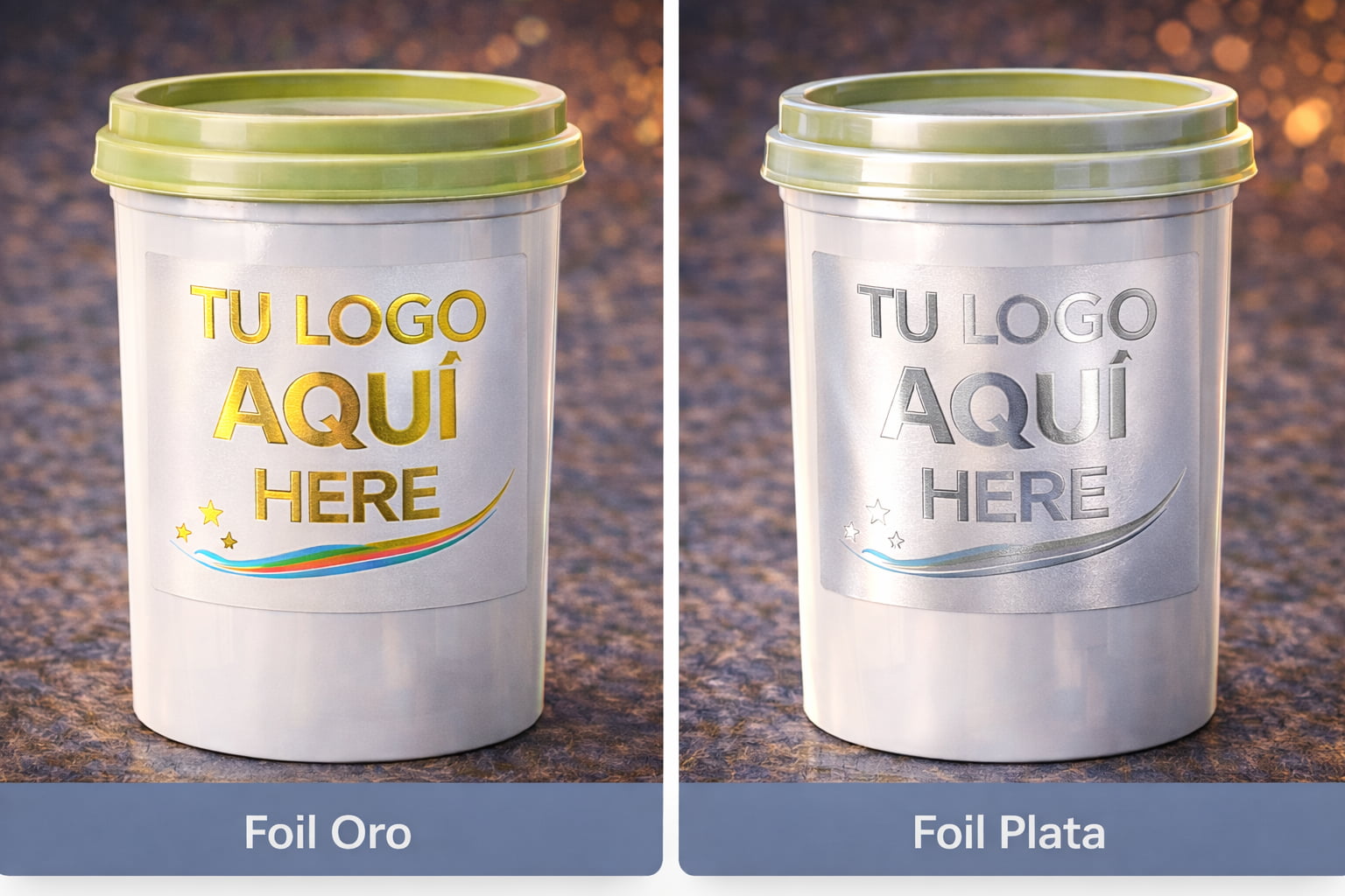 Estampado metálico Cold Foil Oro y Plata