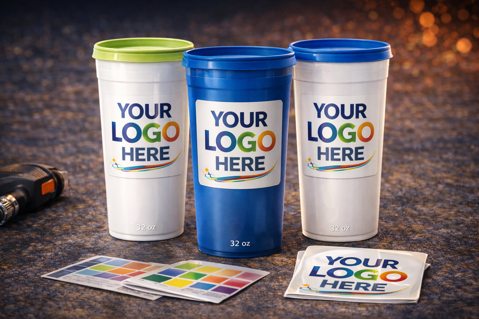 Etiquetado en molde IML liso y orange peel